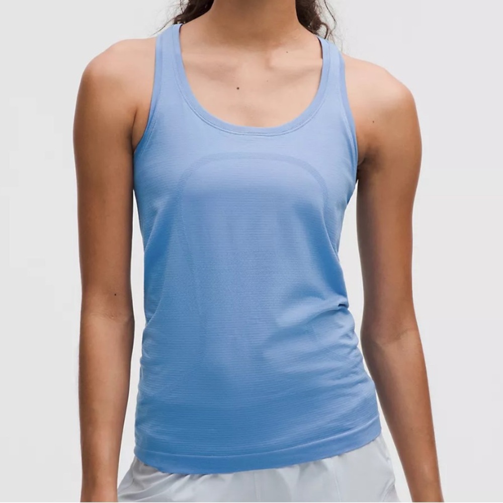 Like new Lululemon Athletica Periwinkle Blue Run Swiftly Tank Top size 8
